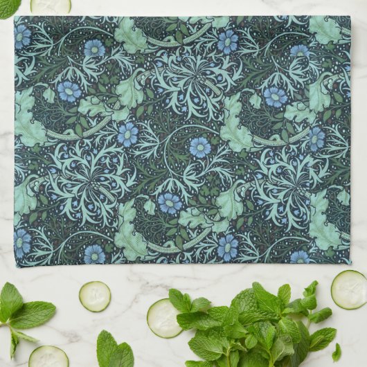 William Morris Seaweed Pattern Theedoek (Gevouwen)