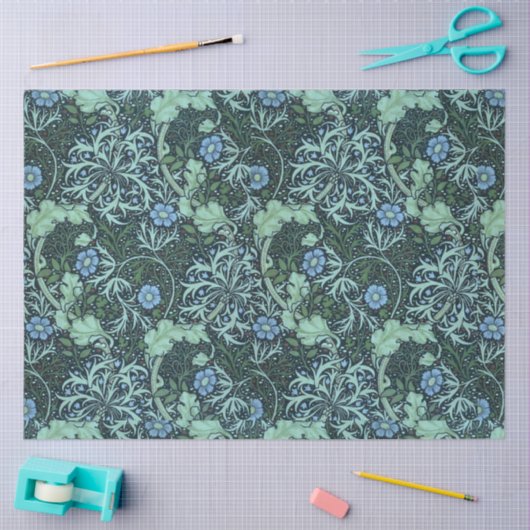 William Morris Seaweed Pattern Tissuepapier (Craft)