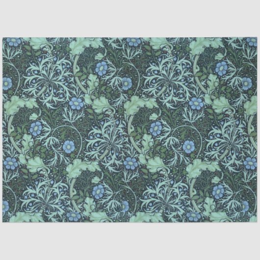 William Morris Seaweed Pattern Tissuepapier (Voorkant)