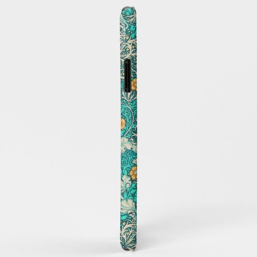  William Morris Seaweed Pattern Turquoise Case-Mate iPhone Case (Achterkant/rechts)