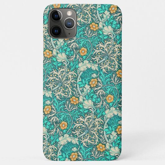  William Morris Seaweed Pattern Turquoise Case-Mate iPhone Case (Achterkant)