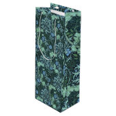 William Morris Seaweed Pattern Wijn Cadeautas (Voorkant Gekanteld)
