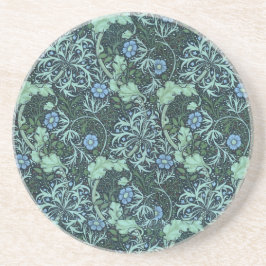 William Morris Seaweed Pattern Zandsteen Onderzetter