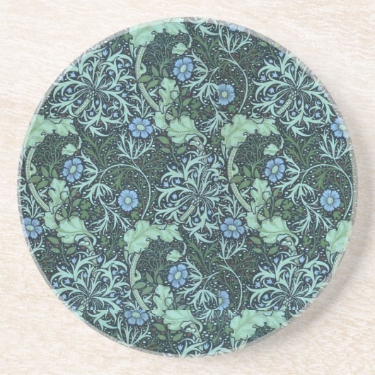 William Morris Seaweed Pattern Zandsteen Onderzetter (Voorkant)