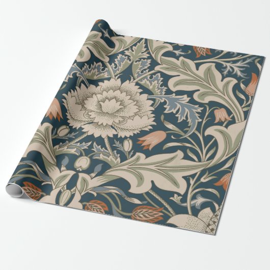 William Morris Severn Bloementuin Bloemen Classic Cadeaupapier (Uitgerold)