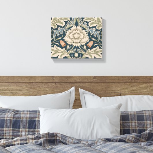 William Morris Severn Bloementuin Bloemen Classic Canvas Afdruk (Insitu (Slaapkamer))