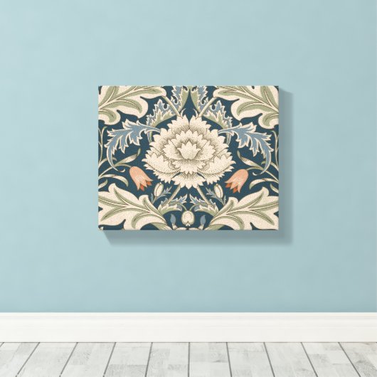 William Morris Severn Bloementuin Bloemen Classic Canvas Afdruk (Insitu (Houten vloer))