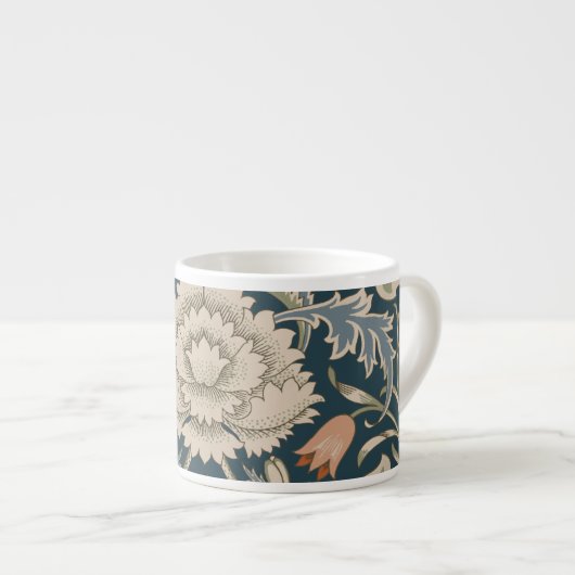 William Morris Severn Bloementuin Bloemen Classic Espresso Kop (Voorkant rechts)