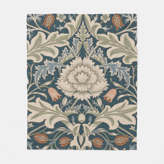 William Morris Severn Bloementuin Bloemen Classic Fleece Deken (Voorkant)