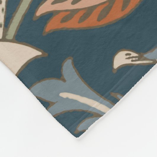 William Morris Severn Bloementuin Bloemen Classic Fleece Deken (Hoek)