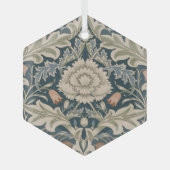 William Morris Severn Bloementuin Bloemen Classic Glas Ornament (Voorkant)