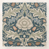 William Morris Severn Bloementuin Bloemen Classic Glazen Onderzetter (Voorkant)