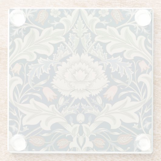 William Morris Severn Bloementuin Bloemen Classic Glazen Onderzetter (Achterkant)