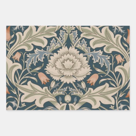 William Morris Severn Bloementuin Bloemen Classic Inpakpapier Vel (Voorkant)