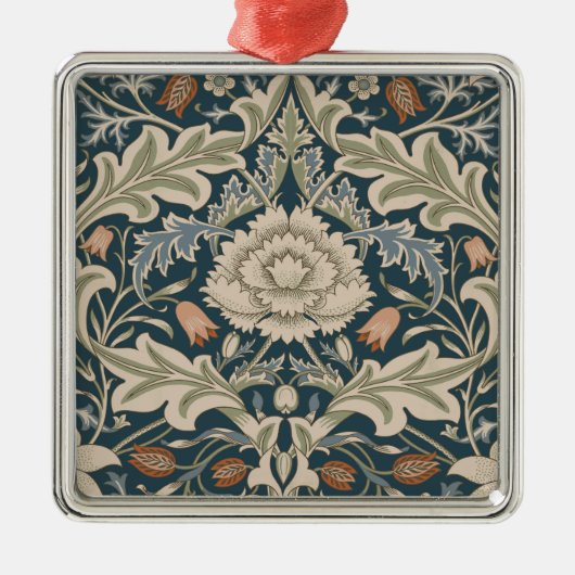 William Morris Severn Bloementuin Bloemen Classic Metalen Ornament (Voorkant)