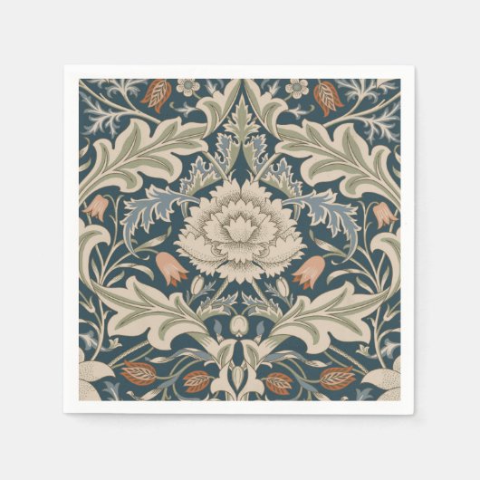 William Morris Severn Bloementuin Bloemen Classic Servet (Voorkant)