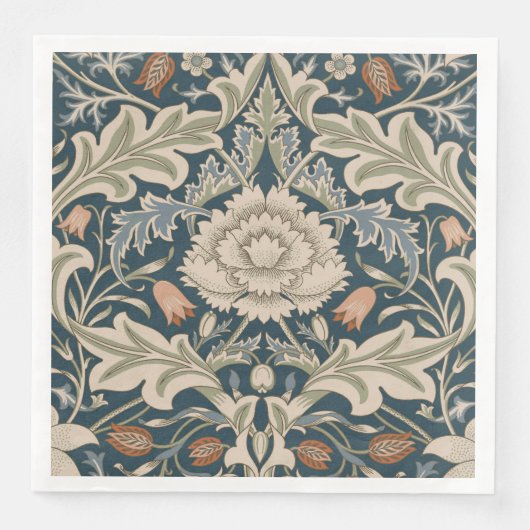 William Morris Severn Bloementuin Bloemen Classic Servet (Voorkant)