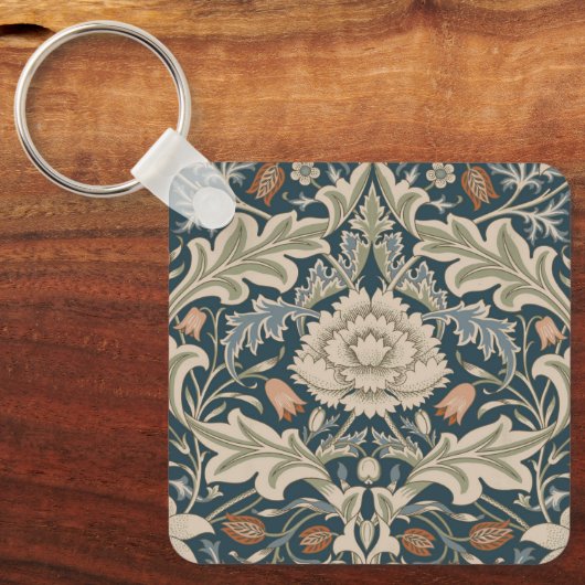 William Morris Severn Bloementuin Bloemen Classic Sleutelhanger (Voorkant)