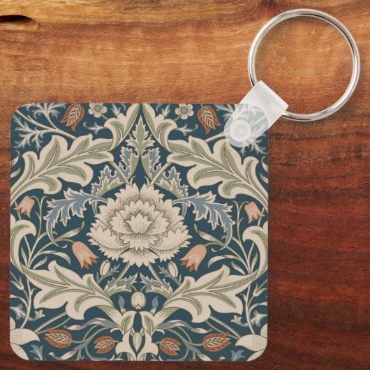 William Morris Severn Bloementuin Bloemen Classic Sleutelhanger (Achterkant)