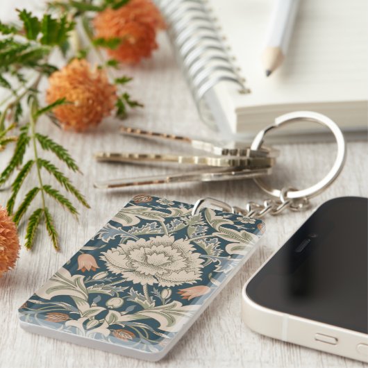 William Morris Severn Bloementuin Bloemen Classic Sleutelhanger (Voorkant Rechts)