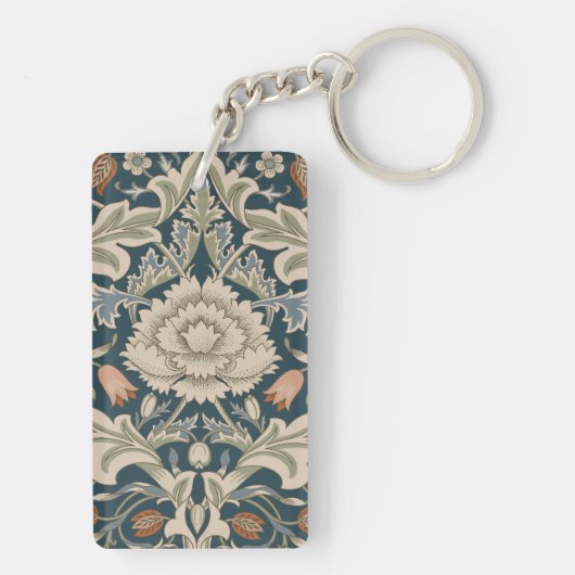 William Morris Severn Bloementuin Bloemen Classic Sleutelhanger (achterkant)