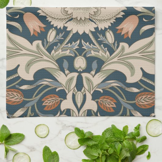 William Morris Severn Bloementuin Bloemen Classic Theedoek (Gevouwen)