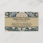 William Morris Severn Bloementuin Bloemen Classic Visitekaartje (Achterkant)