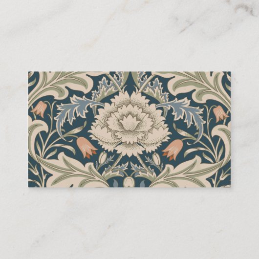 William Morris Severn Bloementuin Bloemen Classic Visitekaartje (Achterkant)