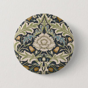 William Morris Severn Bloemmotief Klassieker Ronde Button 5,7 Cm