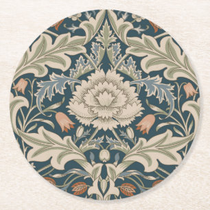 William Morris Severn Bloemtuin Bloemenklassieker Ronde Kartonnen Onderzetter