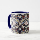 William Morris Severn Blue Floral Flowers Mok (Voorkant links)