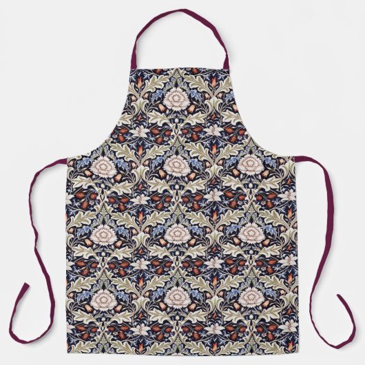 William Morris Severn Blue Floral Flowers Schort (Voorkant)