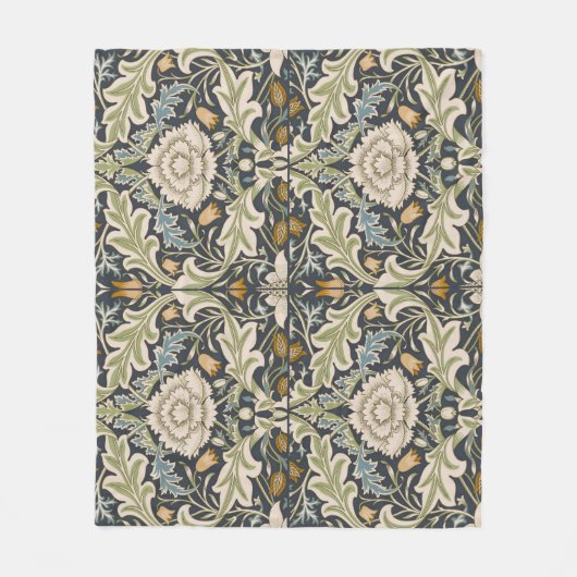 William Morris Severn Floral Pattern Classic Fleece Deken (Voorkant)