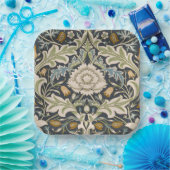 William Morris Severn Floral Pattern Classic Papieren Bordje (Feest)