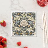 William Morris Severn Floral Pattern Classic Servet (Insitu)