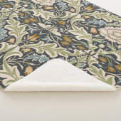 William Morris Severn Floral Pattern Classic Sherpa Deken (3/4)