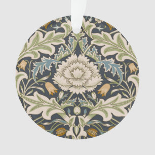 William Morris Severn Navy Blauwe Bloemrijke Kunst Ornament