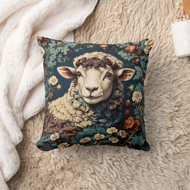 William Morris Sheep Sierkussen (Deken)