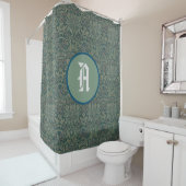 William Morris SHOWER CURTAIN CUSTOM INITIAAL Douchegordijn (In situ)