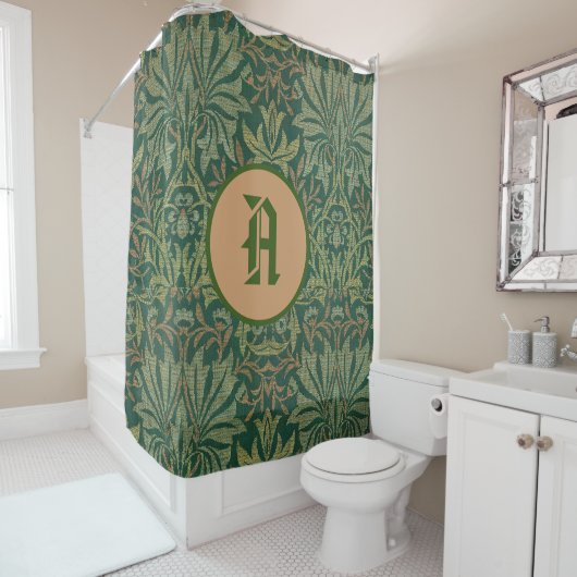 William Morris SHOWER CURTAIN CUSTOM INITIAAL Douchegordijn (In situ)