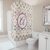 William Morris SHOWER CURTAIN MET INITIAAL Douchegordijn (In situ)
