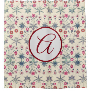 William Morris SHOWER CURTAIN MET INITIAAL Douchegordijn