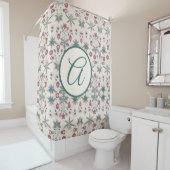 William Morris SHOWER CURTAIN MET INITIAAL Douchegordijn (In situ)