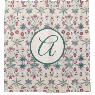 William Morris SHOWER CURTAIN MET INITIAAL Douchegordijn