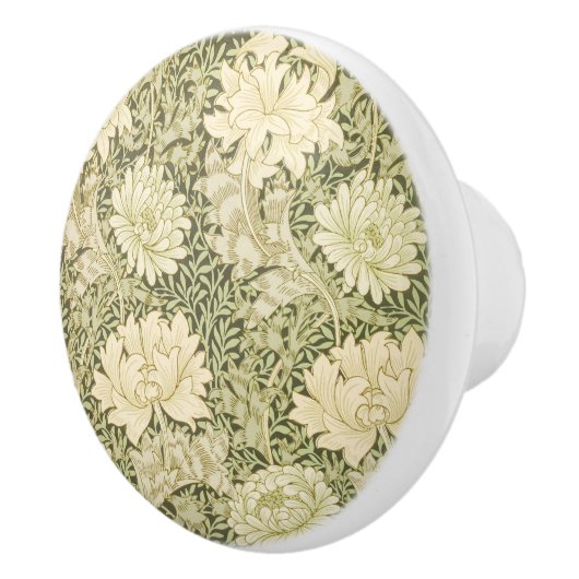 William Morris  sierlijke bloemige keramische knop (Rechts)