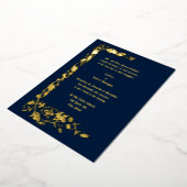  William Morris Simple Floral Vine Folie Uitnodiging (Gedraaid)