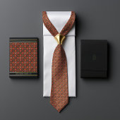  William Morris Sinaasappel Shell Diagonal Stropdas