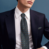  William Morris Sinaasappel Shell Diagonal Stropdas