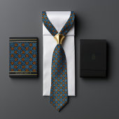  William Morris Sinaasappel Shell Diagonal Stropdas