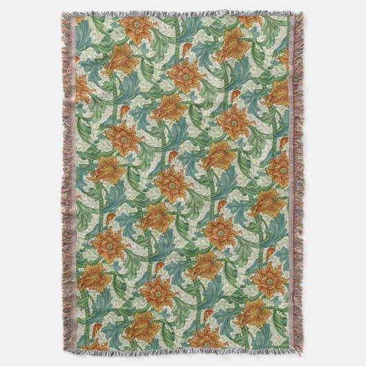 William Morris Single Stem Bloembloemen Deken (Voorkant Verticaal)